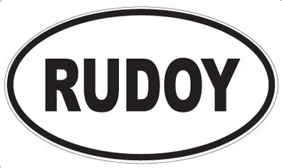 RUDOY - Oval Sticker