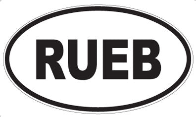 RUEB - Oval Sticker