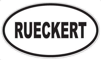 RUECKERT - Oval Sticker