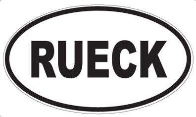 RUECK - Oval Magnet