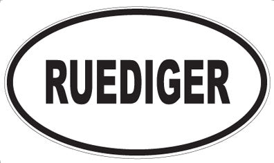 RUEDIGER - Oval Magnet