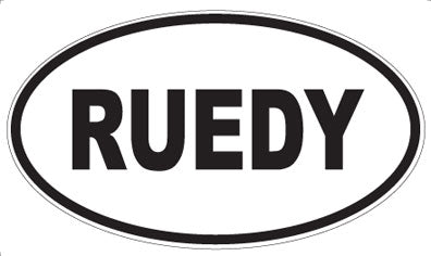 RUEDY - Oval Magnet