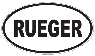 RUEGER - Oval Sticker