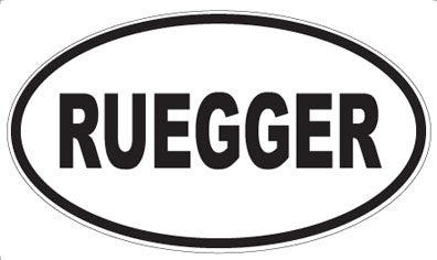 RUEGGER - Oval Sticker