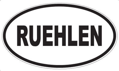 RUEHLEN - Oval Sticker