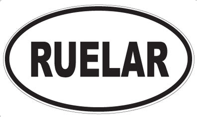 RUELAR - Oval Sticker