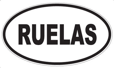 RUELAS - Oval Magnet