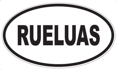 RUELUAS - Oval Sticker