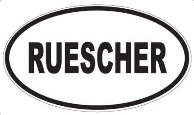 RUESCHER - Oval Magnet