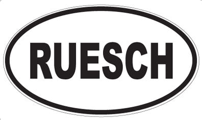 RUESCH - Oval Magnet