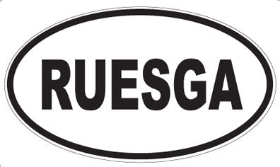 RUESGA - Oval Magnet