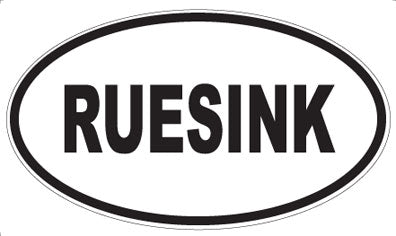 RUESINK - Oval Sticker