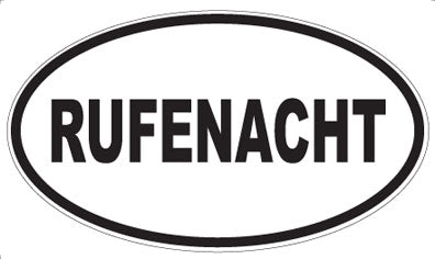 RUFENACHT - Oval Magnet
