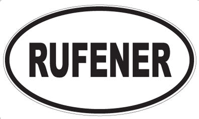 RUFENER - Oval Sticker