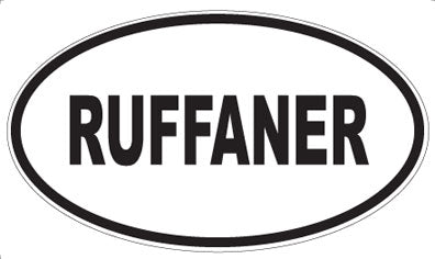 RUFFANER - Oval Sticker