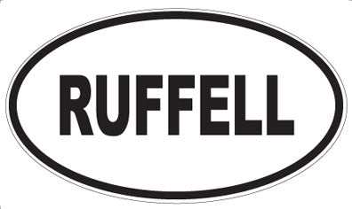 RUFFELL - Oval Sticker