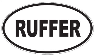 RUFFER - Oval Sticker