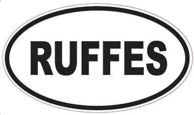 RUFFES - Oval Sticker