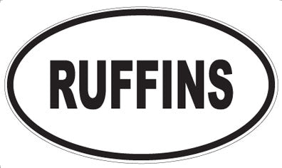 RUFFINS - Oval Sticker