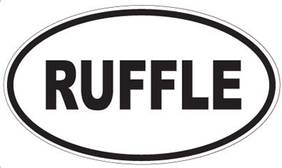 RUFFLE - Oval Sticker