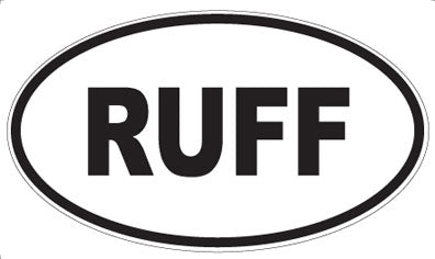 RUFF - Oval Magnet