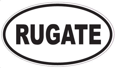 RUGATE - Oval Sticker