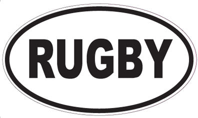 RUGBY - Oval Sticker