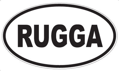 RUGGA - Oval Sticker