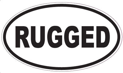 RUGGED - Oval Sticker