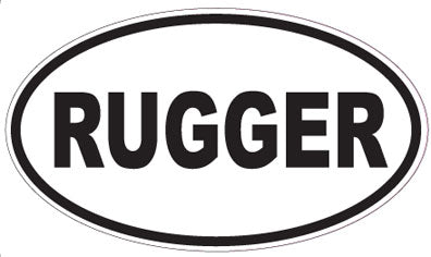 RUGGER - Oval Sticker
