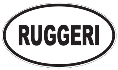 RUGGERI - Oval Sticker