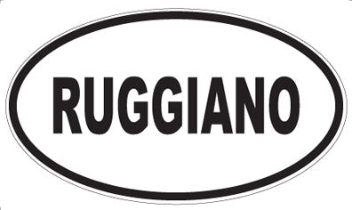 RUGGIANO - Oval Magnet
