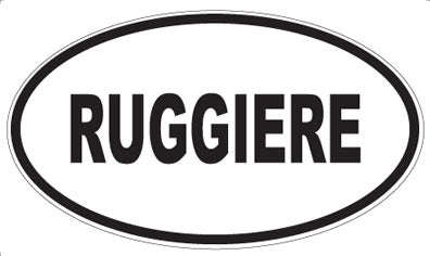 RUGGIERE - Oval Sticker