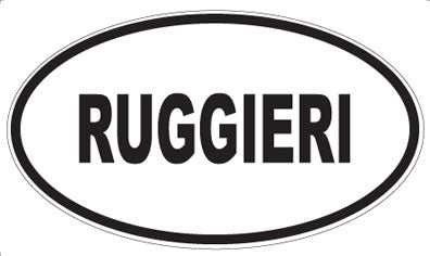 RUGGIERI - Oval Sticker