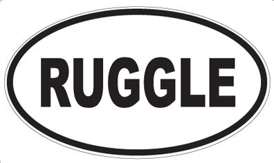 RUGGLE - Oval Sticker