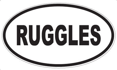 RUGGLES - Oval Sticker