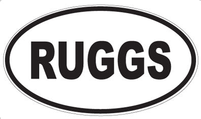 RUGGS - Oval Magnet