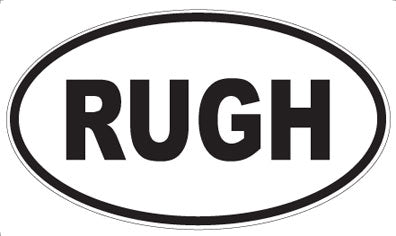 RUGH - Oval Magnet