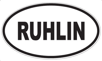 RUHLIN - Oval Magnet
