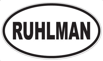 RUHLMAN - Oval Magnet