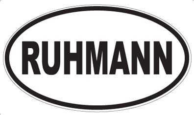 RUHMANN - Oval Magnet