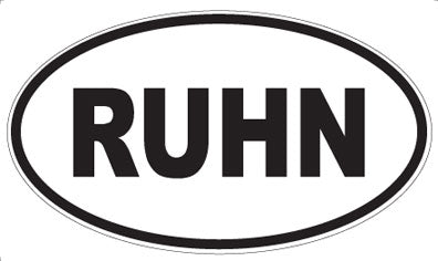 RUHN - Oval Magnet