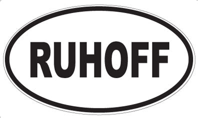 RUHOFF - Oval Sticker