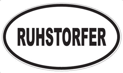 RUHSTORFER - Oval Sticker