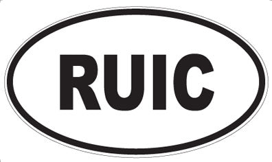 RUIC - Oval Sticker
