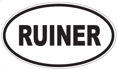 RUINER - Oval Sticker