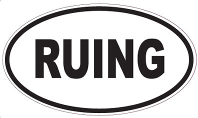 RUING - Oval Sticker