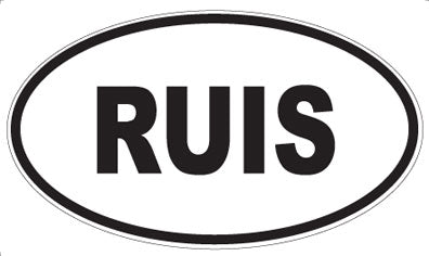 RUIS - Oval Magnet
