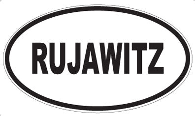 RUJAWITZ - Oval Sticker