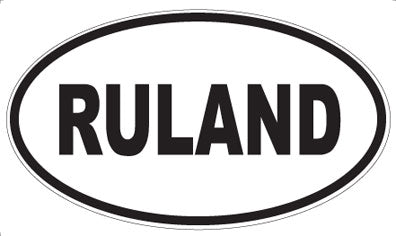 RULAND - Oval Magnet